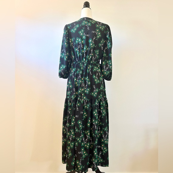 Topshop Daisy Floral Easy-Fit Wrap Dress, Tall - size 8 - Picture 7 of 11